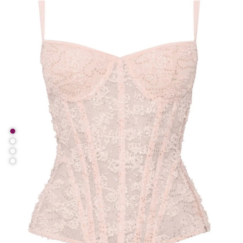 Pink Corset Sparkly Cadolle XS